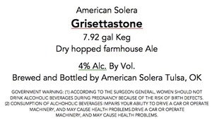 American Solera Grisettastone