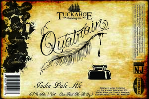 Tuckahoe Brewing Co. Quatrain India Pale Ale (ipa)