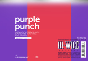 Hi-wire Brewing Purple Punch