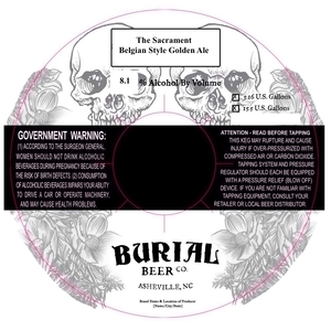 Burial Beer Co. The Sacrament