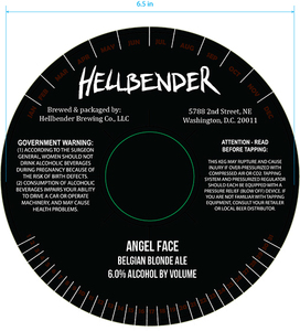 Hellbender Brewing Company Angel Face Belgian Blonde Ale July 2017