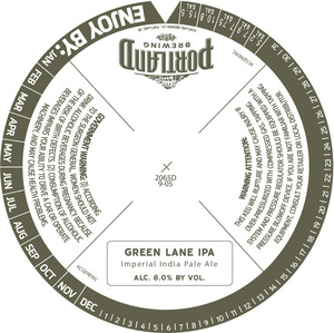Portland Brewing Co Green Lane IPA