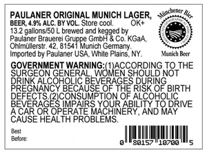 Paulaner Original Munich Lager