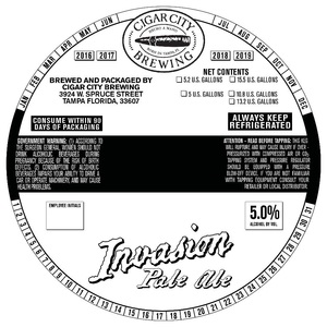 Cigar City Brewing Invasion July 2017