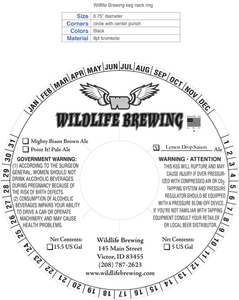 Wildlife Brewing Lemon Drop Saison Ale