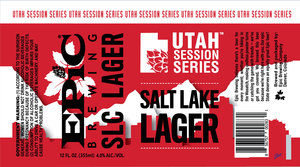 Epic Brewing Company Utah Session Series, Salt Lake Lager