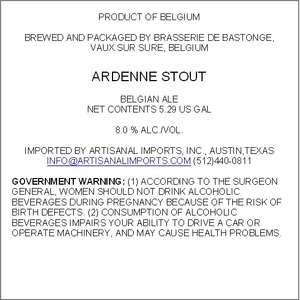 Ardenne Stout July 2017