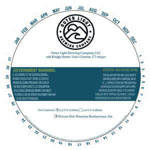 Outer Light Brewing Company Waves Not Worries Barleywine Ale
