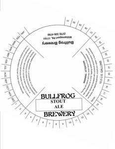 Bullfrog Brewery Stout