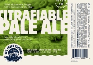 Keg Creek Citrafiable Pale Ale July 2017