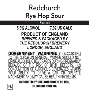 Redchurch Rye Hop Sour