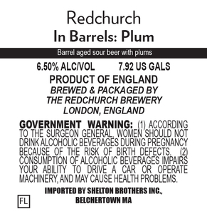Redchurch In Barrels: Plum