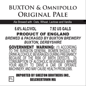 Buxton Brewery Original Pale July 2017