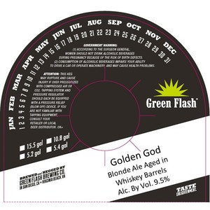 Green Flash Brewing Co. Golden God July 2017