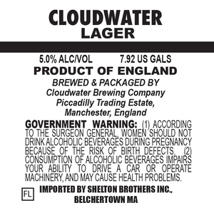 Cloudwater Lager July 2017