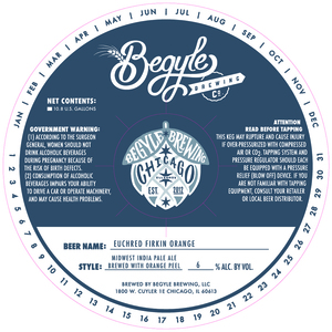 Begyle Brewing Euchred Firkin Orange July 2017