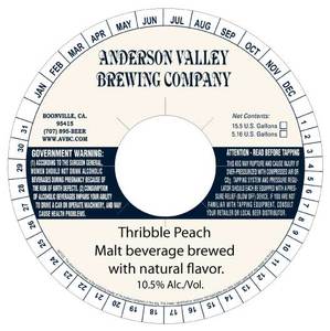 Anderson Valley Brewing Company Thribble Peach