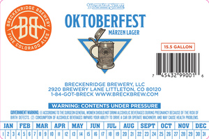 Breckenridge Brewery, LLC Oktoberfest Marzen Lager