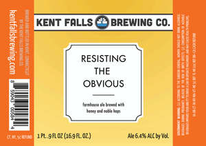 Kent Falls Brewing Co. Resisting The Obvious