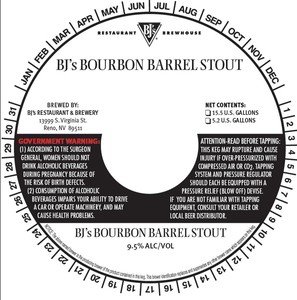 Bj's Bourbon Barrel Stout July 2017