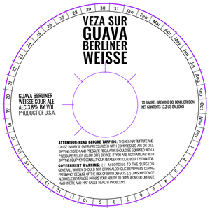 Veza Sur Guava Berliner Weisse July 2017