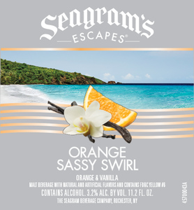 Seagram's Escapes Orange Sassy Swirl July 2017
