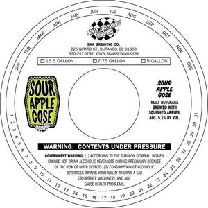 Sour Apple Gose August 2017
