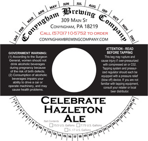 Conyngham Brewing Company Celebrate Hazleton Ale July 2017