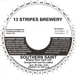 13 Stripes Brewery Southern Saint