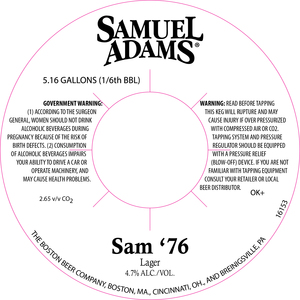 Samuel Adams Sam '76 Lager