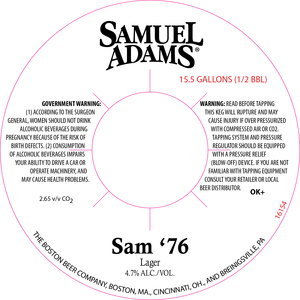 Samuel Adams Sam '76 Lager