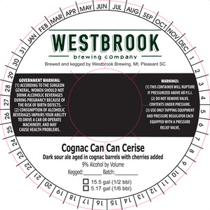 Westbrook Brewing Company Cognac Can Can Cerise