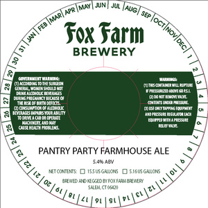 Pantry Party Farmhouse Ale July 2017