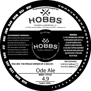 Hobbs Tavern & Brewing Company Ode
