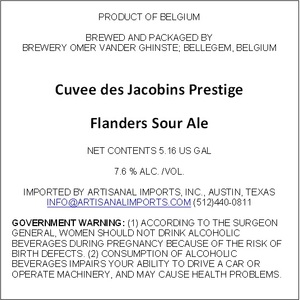 Cuvee Des Jacobins Prestige 