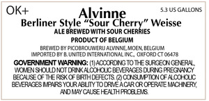 Alvinne Berliner Style Sour Cherry Weisse July 2017