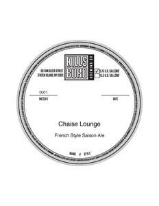 Kills Boro Brewing Company Chaise Lounge - French Style Saison Ale