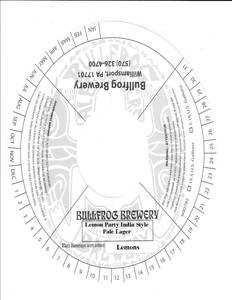 Bullfrog Brewery Lemon Party India Style Pale Lager