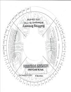 Bullfrog Brewery Old Gold Kriek