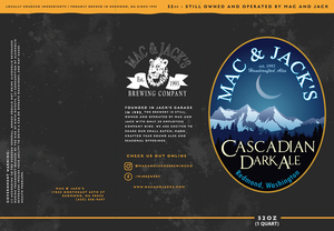 Mac And Jack's Brewing Company Cascadian Dark Ale July 2017