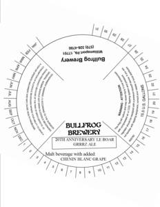 Bullfrog Brewery 20th Anniversary Le Roar Grrrz