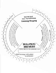 Bullfrog Brewery Jong Bruin Framboise