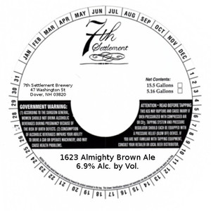 1623 Almighty Brown Ale July 2017