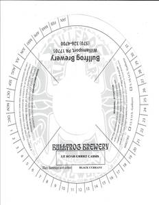 Bullfrog Brewery Le Roar Grrrz Cassis
