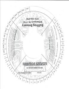 Bullfrog Brewery Le Roar Grrrz Peche