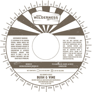 Arizona Wilderness Brewing Co Bush & Vine