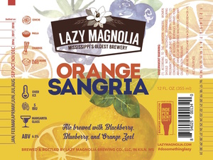 Lazy Magnolia Brewing Company Orange Sangria