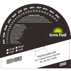 Green Flash Brewing Co. Flashionably Late July 2017