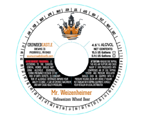 Mr. Weizenheimer Hefeweizen Wheat Beer