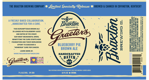 Braxton Brewing Co Graeter's Blueberry Pie Brown Ale